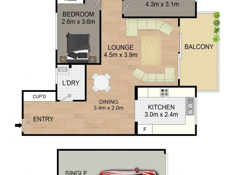 14/20-24 Manchester Street, Merrylands NSW 2160 Floorplan