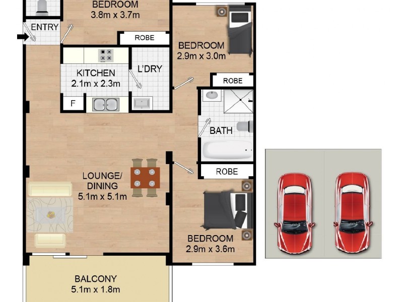 33/28a-32 Belmore Street, Burwood NSW 2134 Floorplan