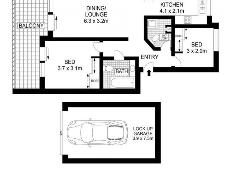 28/37-43 Eastbourne Road, Homebush West NSW 2140 Floorplan