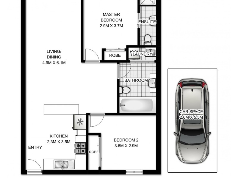 14/113-117 Arthur Street, Homebush West NSW 2140 Floorplan