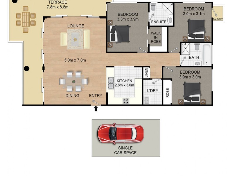 8 Bennett Street, Mortlake NSW 2137 Floorplan