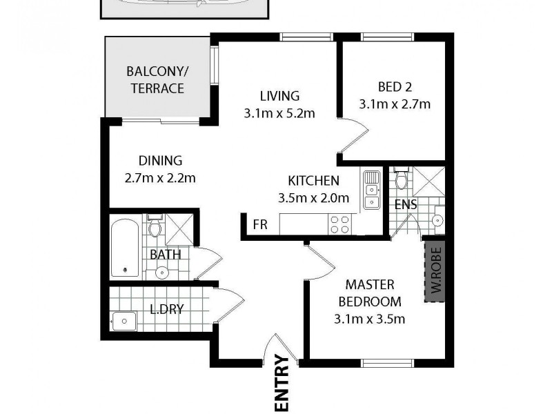 8/29 Kerrs Road, Lidcombe NSW 2141 Floorplan