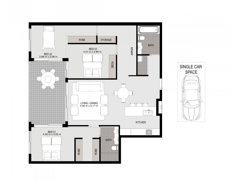 302/19-23 Short Street, Homebush NSW 2140 Floorplan