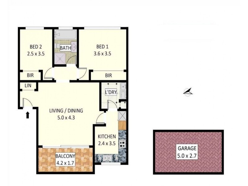 51/122-132 Georges River Road, Croydon Park NSW 2133 Floorplan