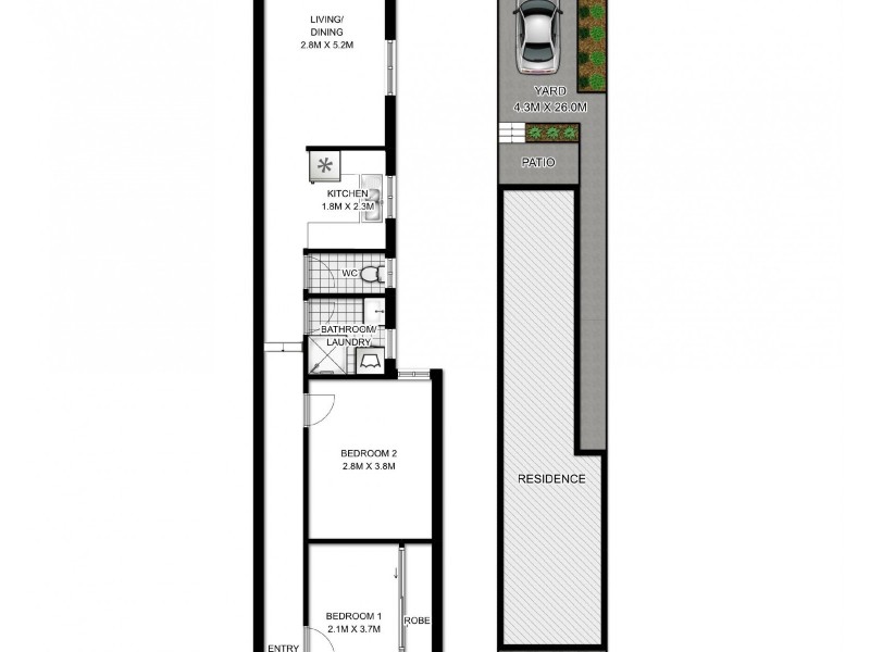 189 Young Street, Redfern NSW 2016 Floorplan