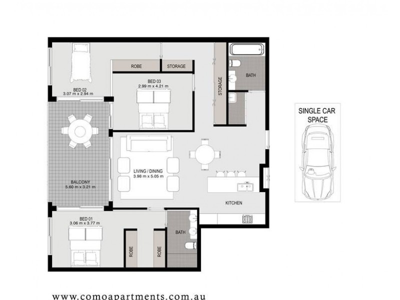 502/19-23 Short Street, Homebush NSW 2140 Floorplan