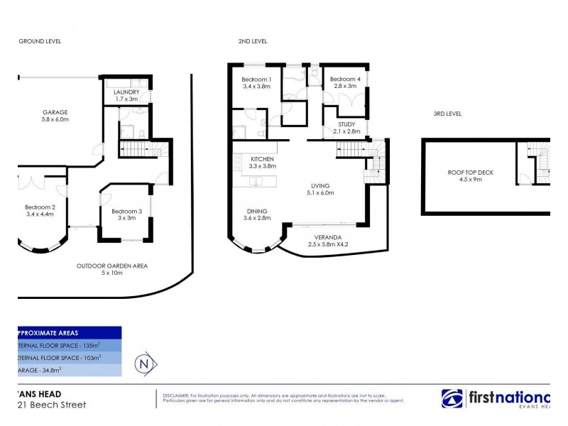 1/21 Beech Street, Evans Head NSW 2473 Floorplan