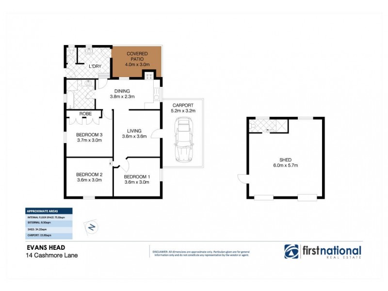 14 Cashmore Lane, Evans Head NSW 2473 Floorplan
