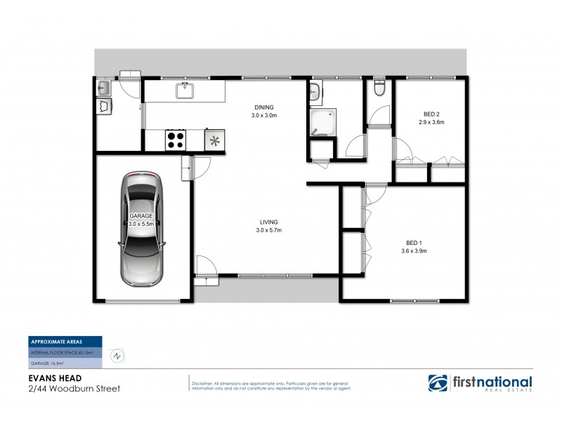 2/44 Woodburn Street, Evans Head NSW 2473 Floorplan