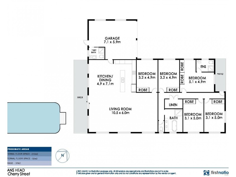 47 Cherry Street, Evans Head NSW 2473 Floorplan