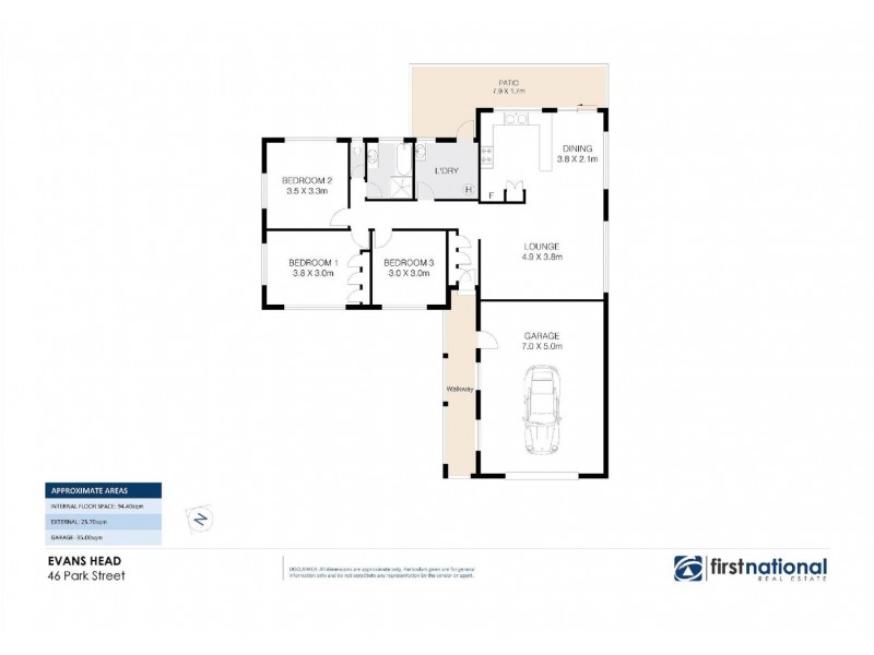 46 Park Street, Evans Head NSW 2473 Floorplan