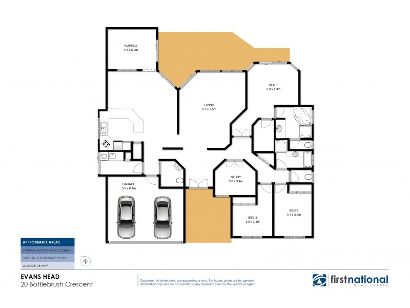 20 Bottlebrush Crescent, Evans Head NSW 2473 Floorplan