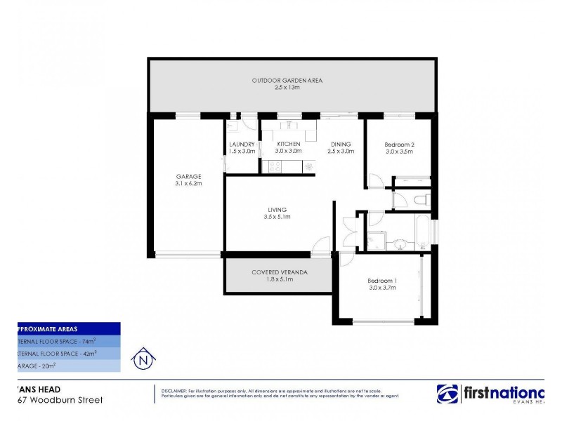 2/67 Woodburn Street, Evans Head NSW 2473 Floorplan
