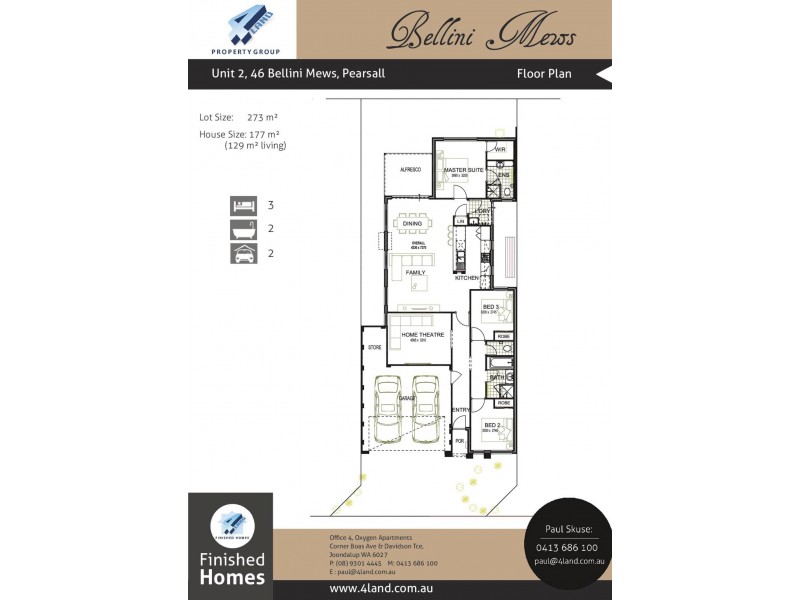 Unit 2/46 Goundrey Drive, Pearsall WA 6065 Floorplan