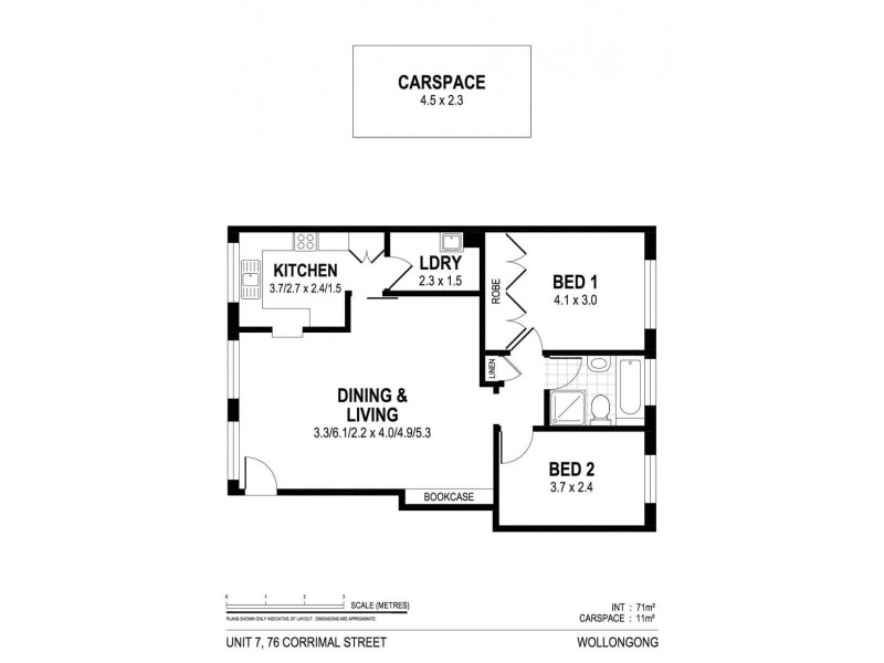 7/76 Corrimal Street, Wollongong NSW 2500 Floorplan