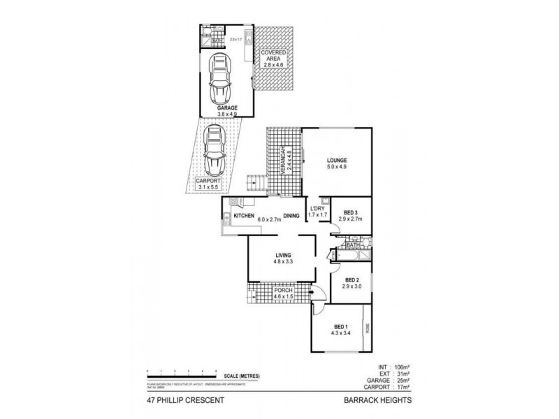 47 Phillip Crescent, Barrack Heights NSW 2528 Floorplan