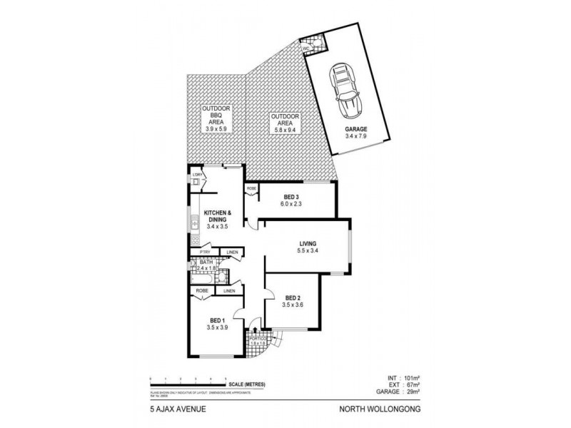 5 Ajax Avenue, North Wollongong NSW 2500 Floorplan