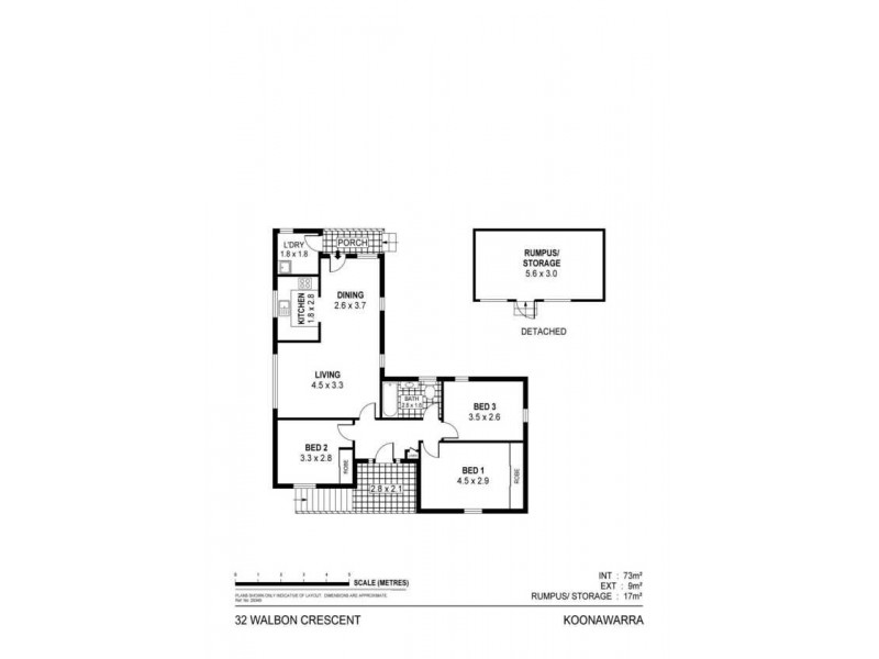 32 Walbon Crescent, Koonawarra NSW 2530 Floorplan