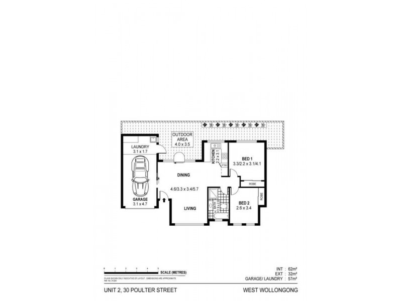 2/30 Poulter Street, Wollongong West NSW 2500 Floorplan