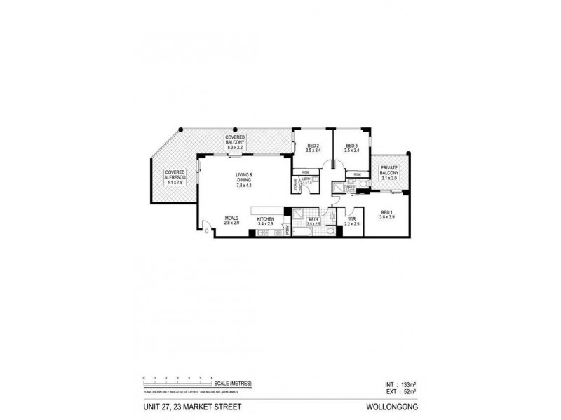 27/23 Market Street, Wollongong NSW 2500 Floorplan