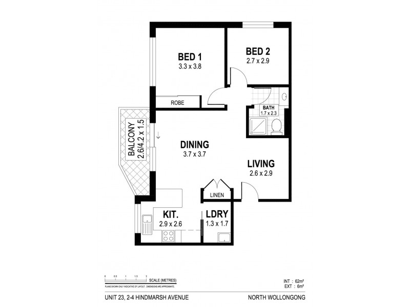 23/2-4 Hindmarsh Street, North Wollongong NSW 2500 Floorplan