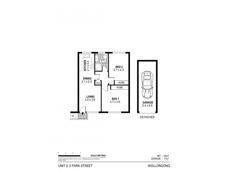 2/2 Park Street, Wollongong NSW 2500 Floorplan