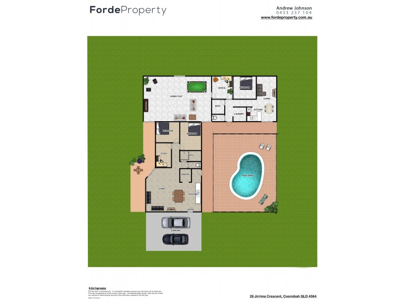 26 Jirrima Crescent, Cooroibah QLD 4565 Floorplan