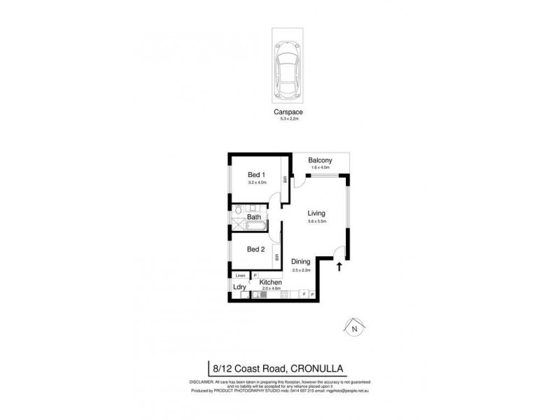 8/12 Coast Avenue, Cronulla NSW 2230 Floorplan