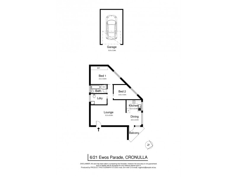 6/21 Ewos Parade, Cronulla NSW 2230 Floorplan