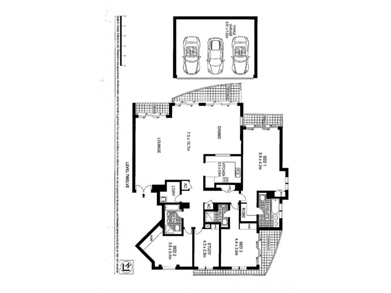 1206/1 Abel Place, Cronulla NSW 2230 Floorplan