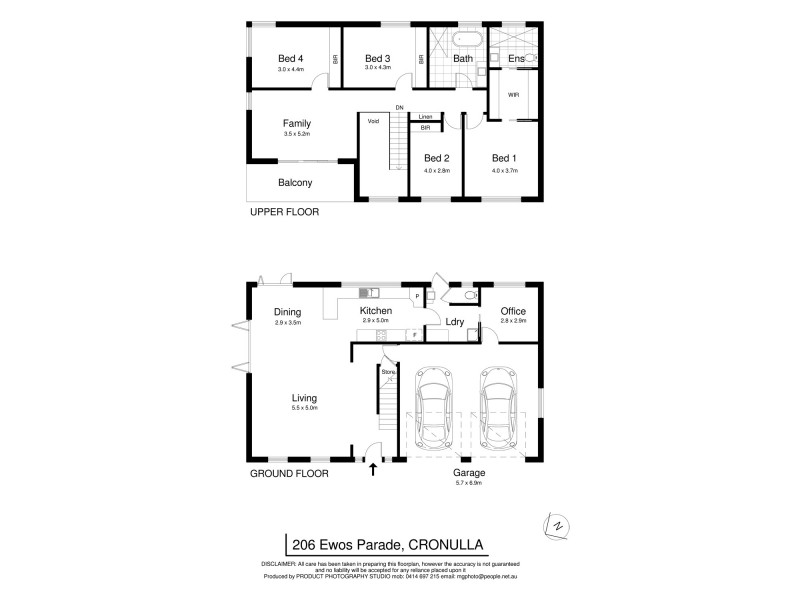 206 Ewos Parade, Cronulla NSW 2230 Floorplan