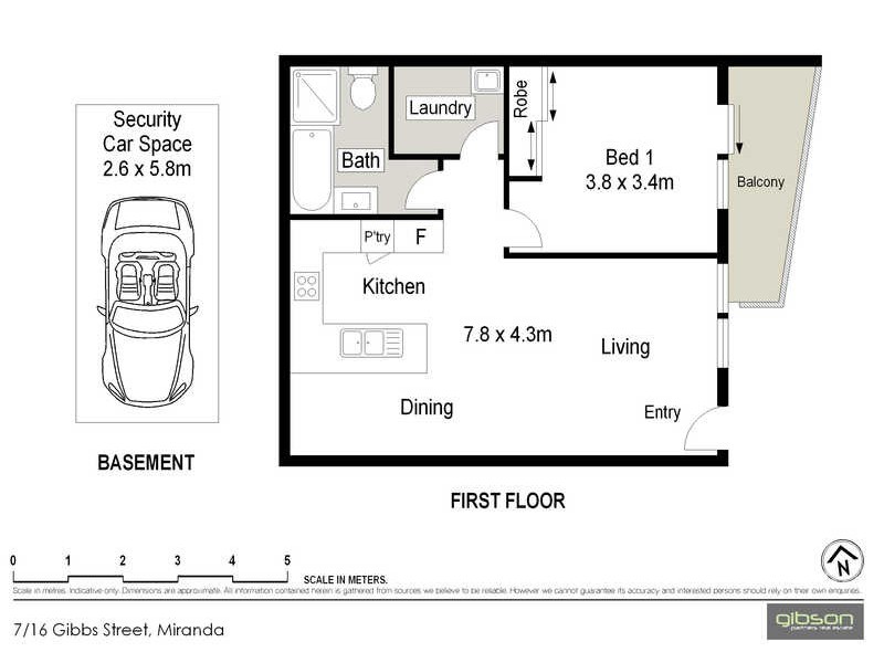 7/16 Gibbs Street, Miranda NSW 2228 Floorplan
