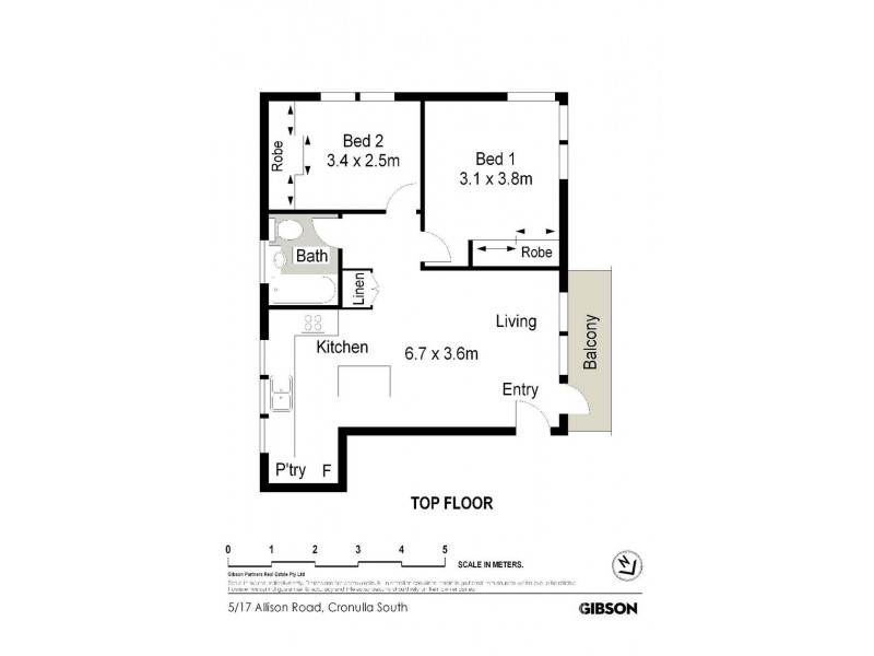 5/17 Allison Road, Cronulla NSW 2230 Floorplan