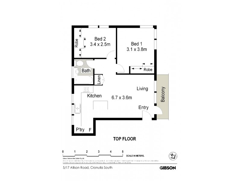 5/17 Allison Road, Cronulla NSW 2230 Floorplan