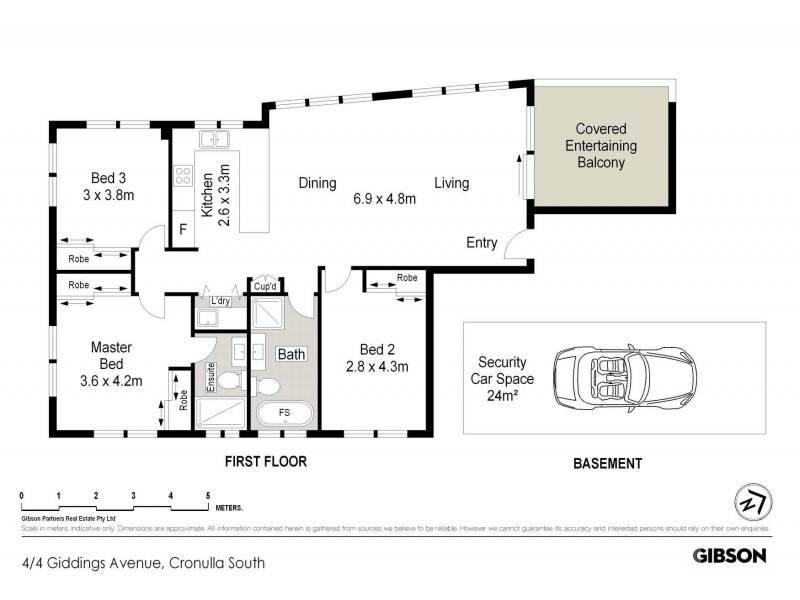 4/4 Giddings Avenue, Cronulla NSW 2230 Floorplan