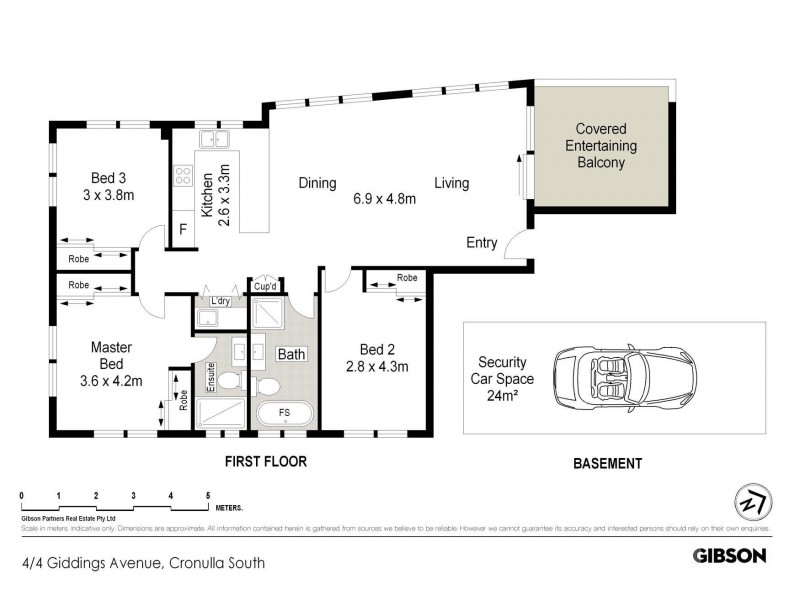 4/4 Giddings Avenue, Cronulla NSW 2230 Floorplan