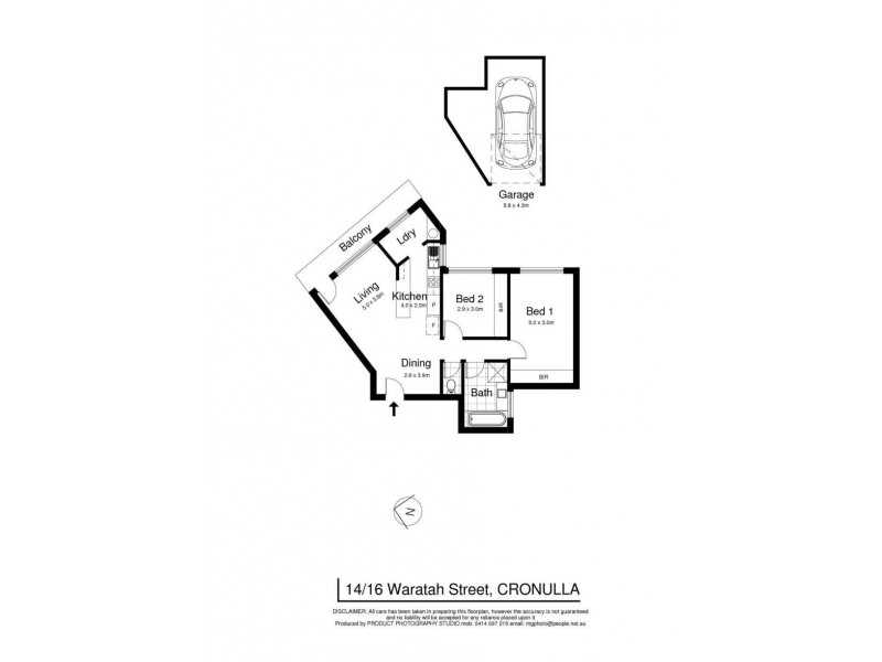 14/16-18 Waratah Street, Cronulla NSW 2230 Floorplan