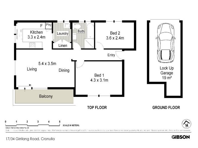 17/34 Girrilang Road, Cronulla NSW 2230 Floorplan