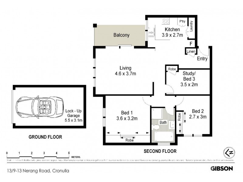 13/9-13 Nerang Road, Cronulla NSW 2230 Floorplan