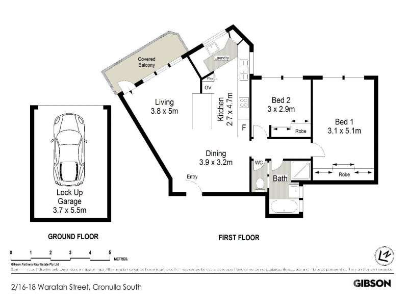 2/16-18 Waratah Street, Cronulla NSW 2230 Floorplan