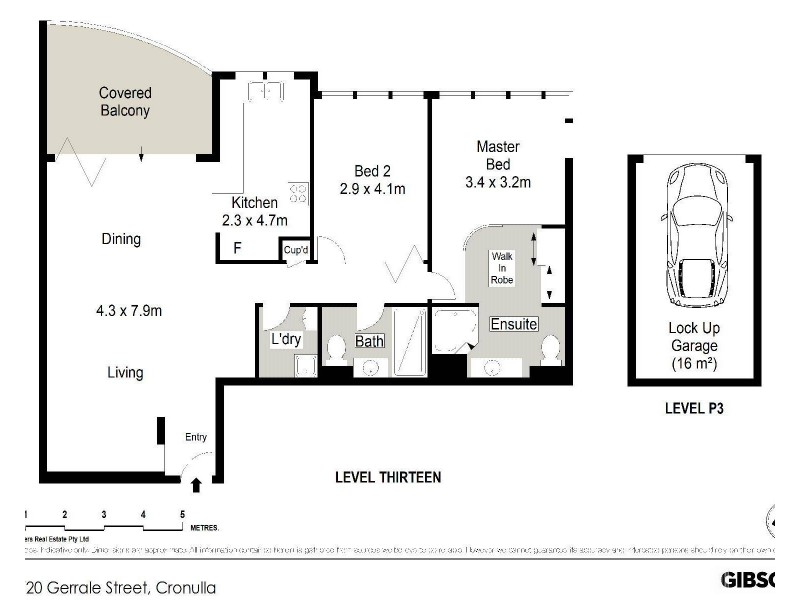 1304/20 Gerrale Street, Cronulla NSW 2230 Floorplan