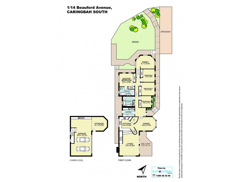 1/14 Beauford Avenue, Caringbah South NSW 2229 Floorplan
