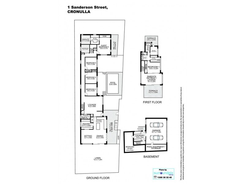 1 Sanderson Street, Cronulla NSW 2230 Floorplan