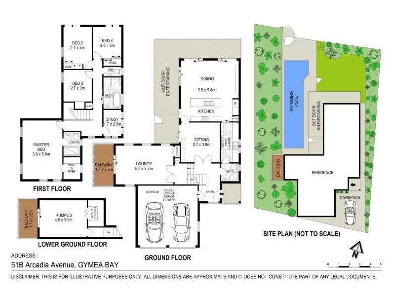 51B Arcadia Ave, Gymea Bay NSW 2227 Floorplan