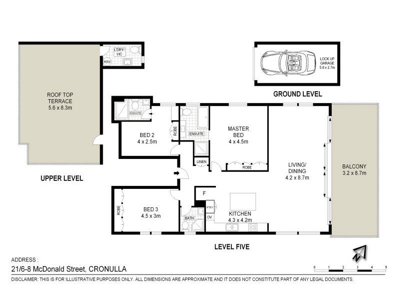 21/6-8 McDonald Street, Cronulla NSW 2230 Floorplan