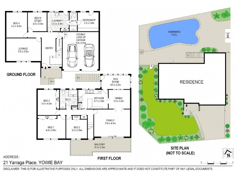 21 Yarraga Place, Yowie Bay NSW 2228 Floorplan