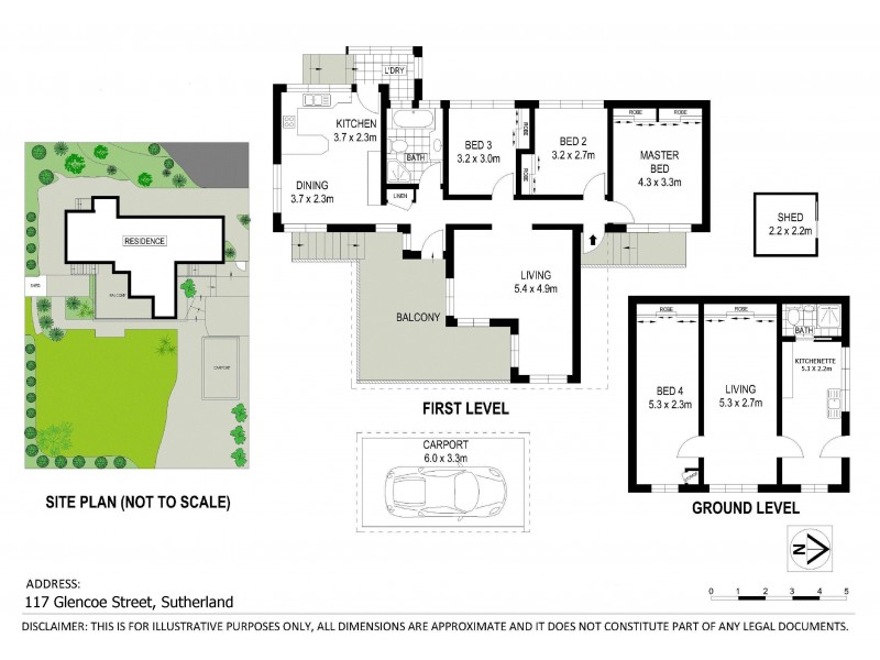 117 Glencoe Street, Sutherland NSW 2232 Floorplan