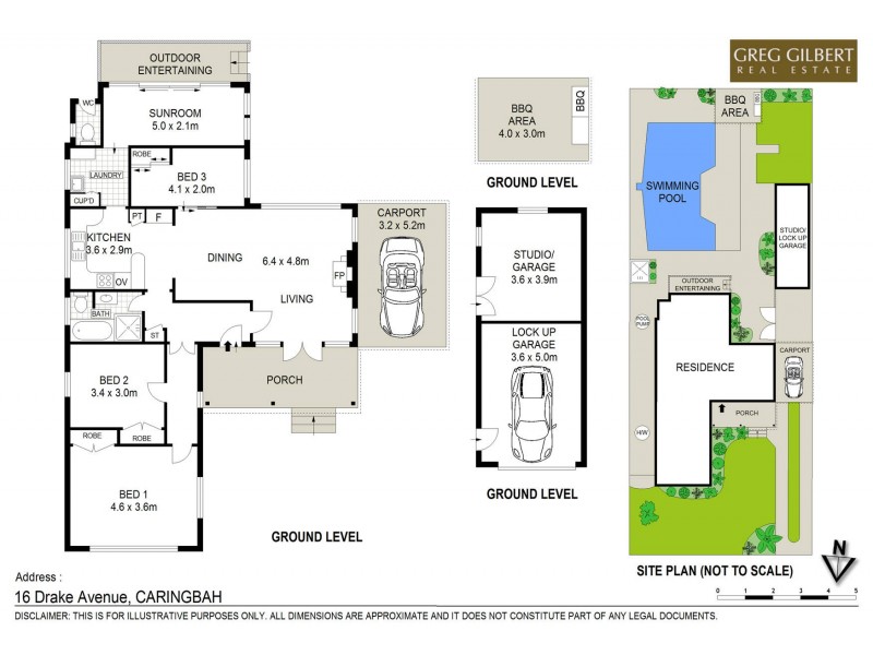 16 Drake Ave, Caringbah NSW 2229 Floorplan