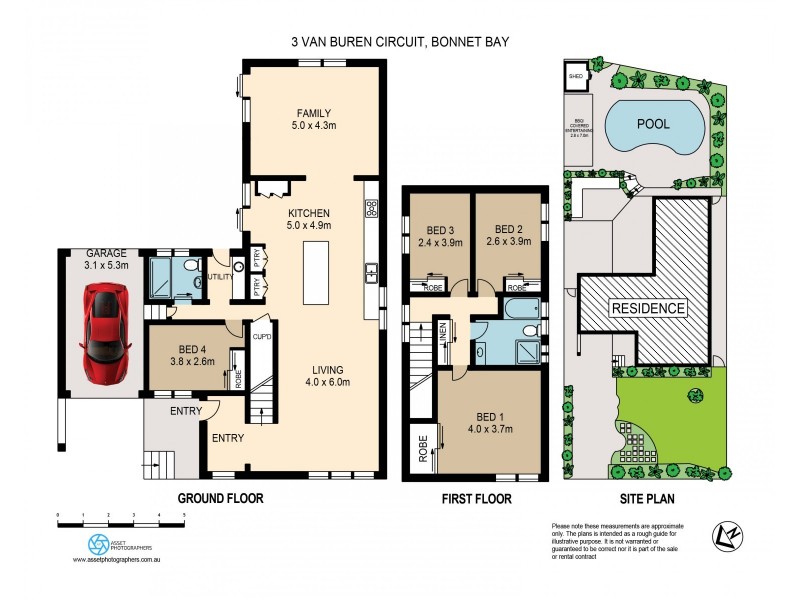 3 Van Buren Circuit, Bonnet Bay NSW 2226 Floorplan