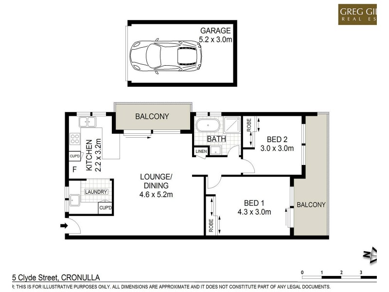 11/13-15 Clyde Avenue, Cronulla NSW 2230 Floorplan